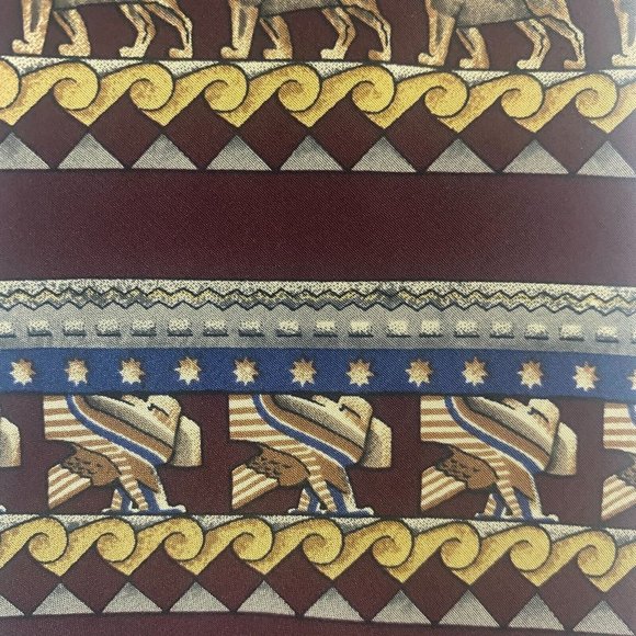 Lot of 2 Silk Neckties Unicef Rockefeller Center Save The Children Alexandra Tie - Picture 6 of 8